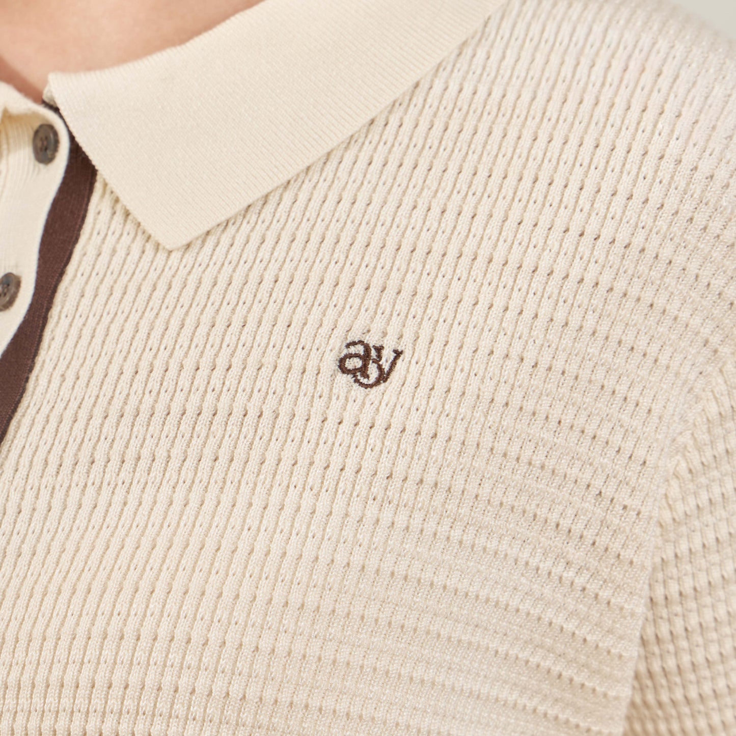 avocado - Churro Knit Polo เสื้อโปโลไหมพรม ยืดได้เยอะ ไม่ต้องรีด