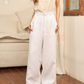 avocado - Humble Trousers กางเกงขายาวเนื้อผ้าลินินผสม ทรงกระบอกตรง