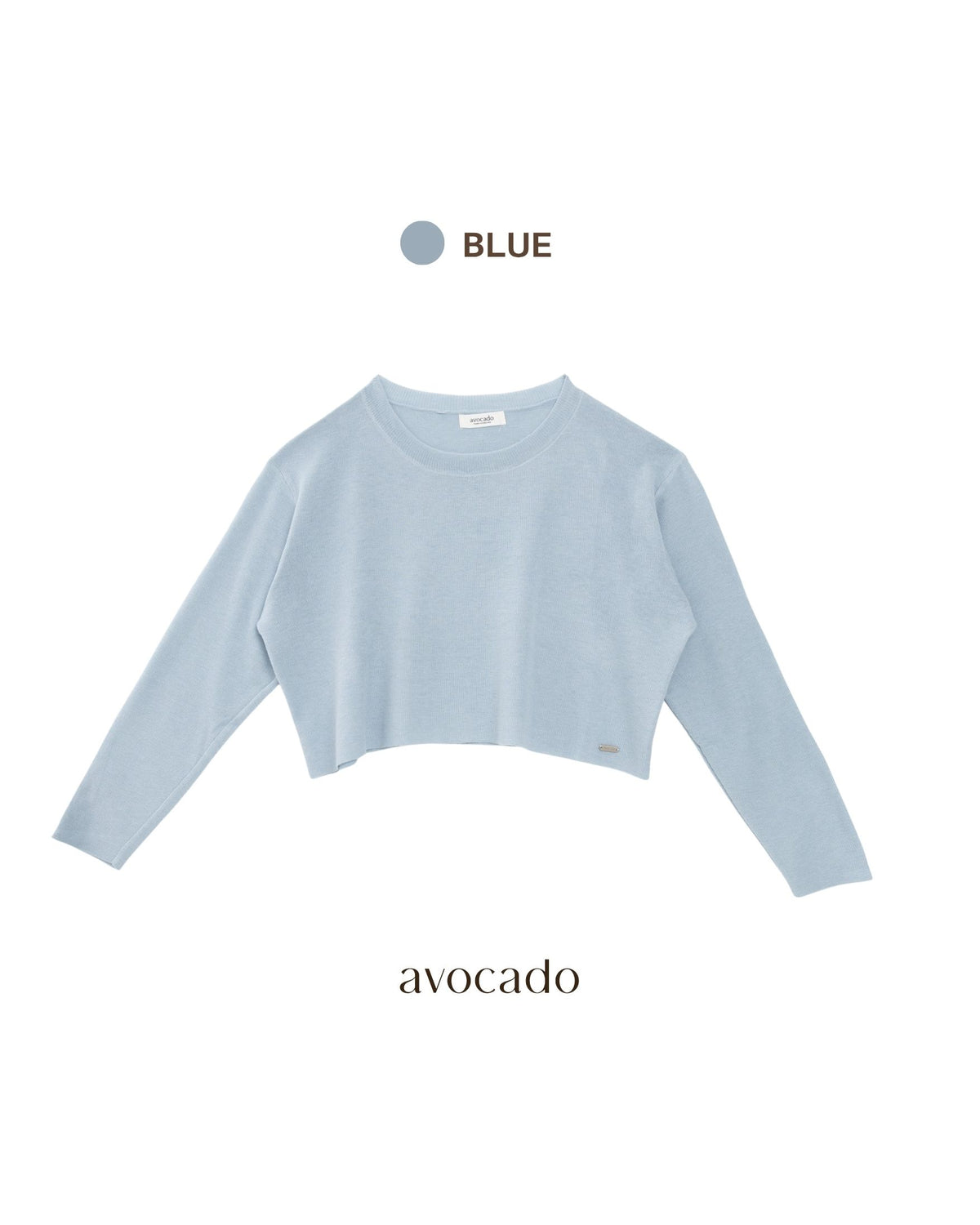 avocado - Jammy Tops เสื้อแขนยาวคอปาดทรงครอป บางเบา ใส่สบาย มี 8 สี