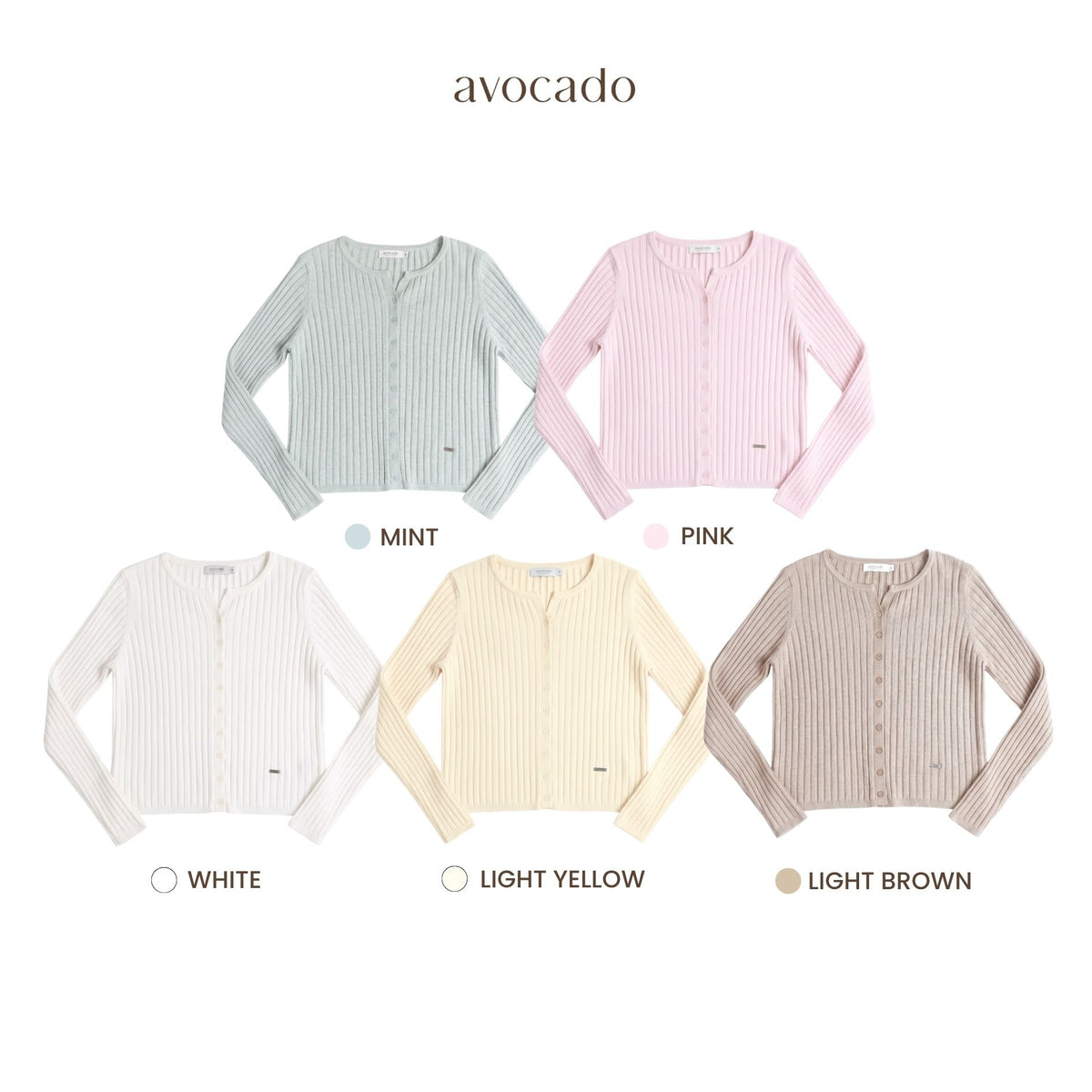 avocado - Celi knit cardigan คาร์ดิแกนผ้าร่อง ผ้านุ่ม I มี 3 ไซส์