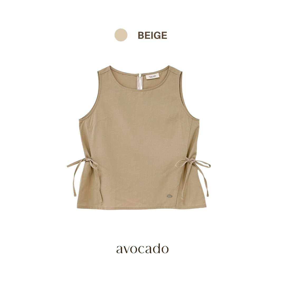 avocado - Huezy Blouse เสื้อแขนกุดคอกลม ลุคมินิมอล แมตช์ง่าย