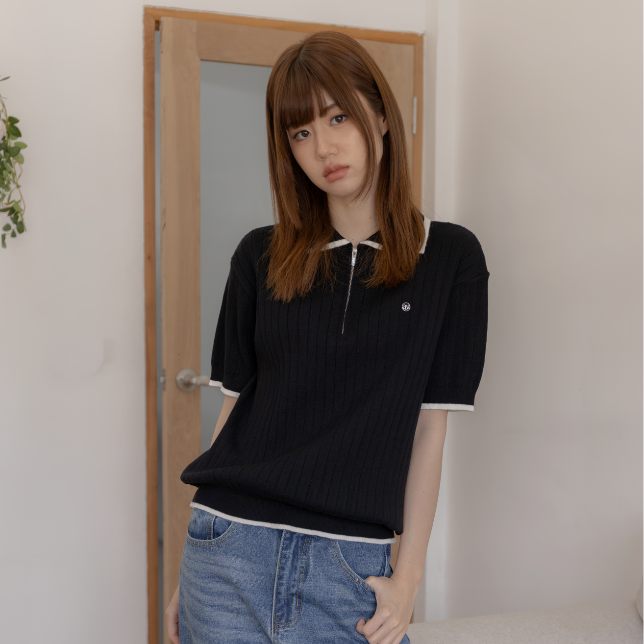 avocado - Solie Knit Polo เสื้อโปโลผ้าไหมพรม