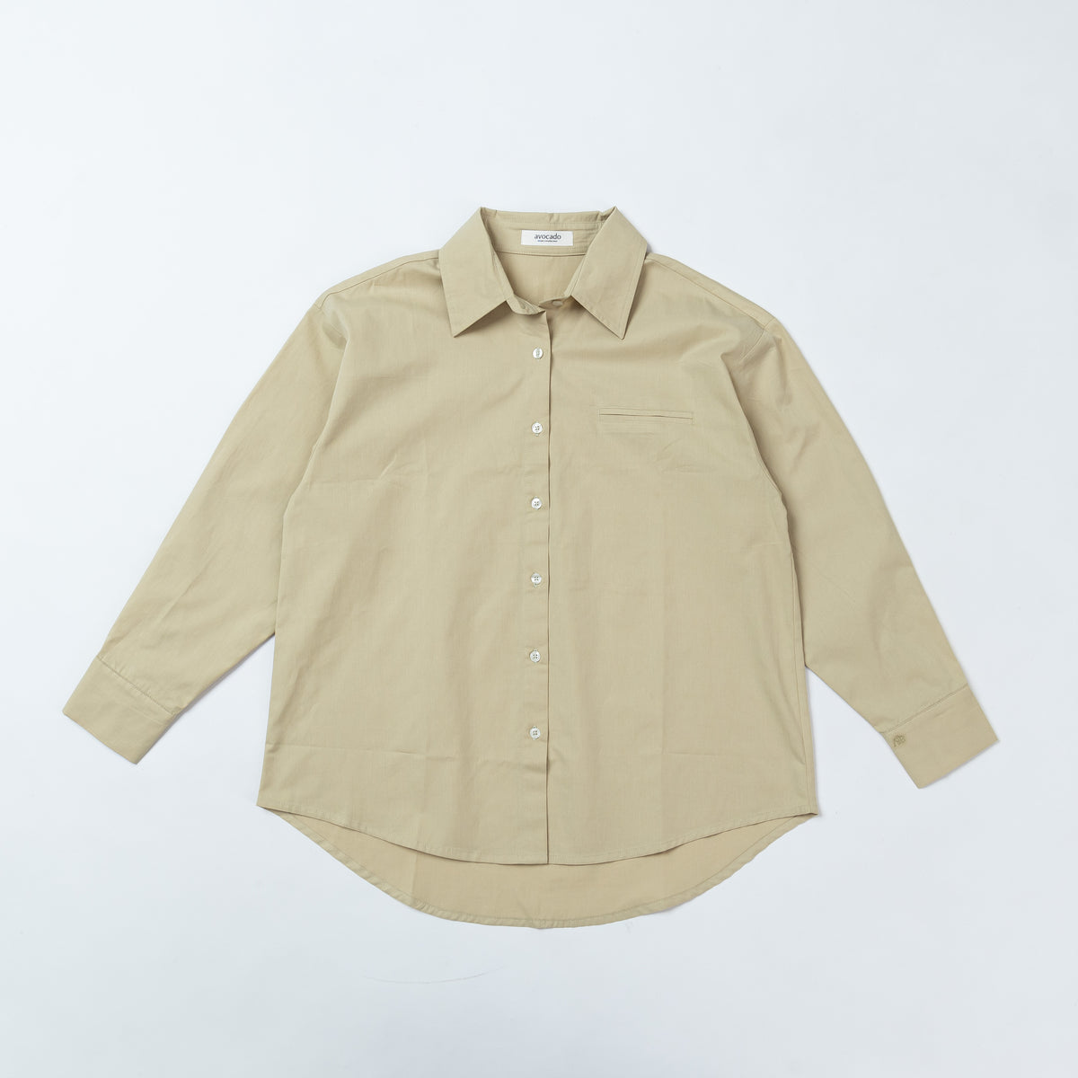 avocado - Margarine Cream Shirt  เสื้อเชิ้ตแขนยาวผ้า cotton100%