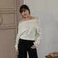 avocado - Ciel Off-Shoulder Sweater เสื้อสเวตเตอร์ปาดไหล่