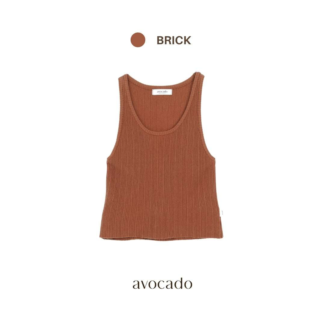 avocado - Tonal Tank Top เสื้อกล้ามคอยู เนื้อผ้า Summer Knit