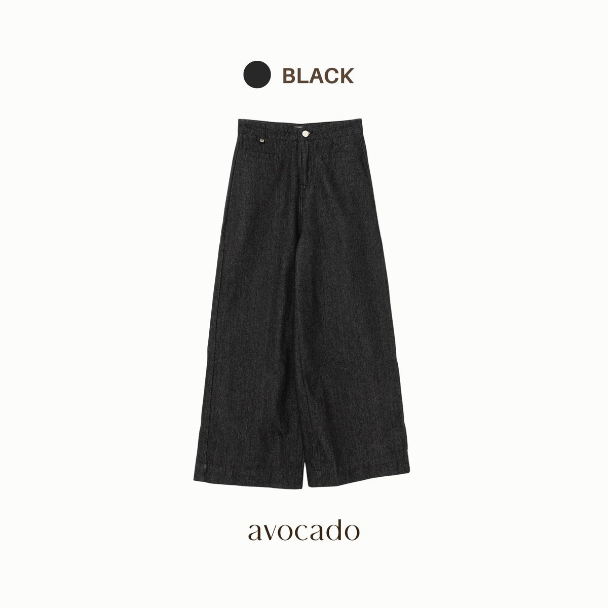 avocado - Hubbon Pants กางเกงขายาวเนื้อผ้า Cotton Jeans ทรงกระบอกใหญ่ I มีไซส์ S-XL