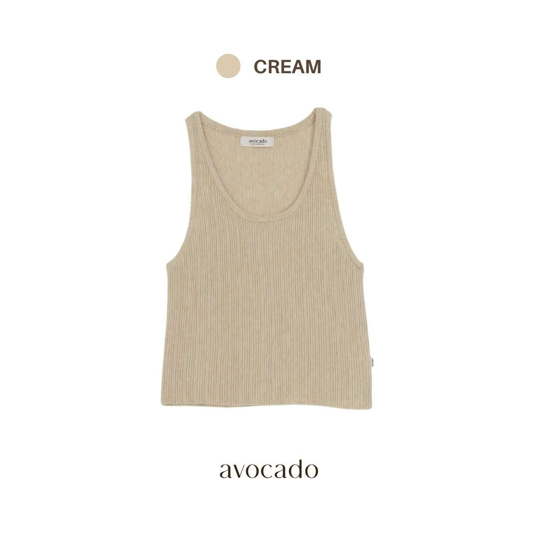 avocado - Tonal Tank Top เสื้อกล้ามคอยู เนื้อผ้า Summer Knit