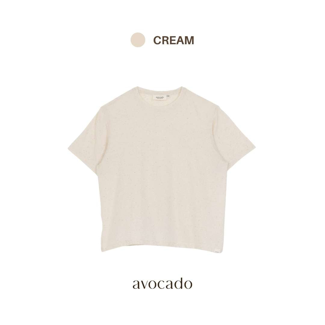 avocado - Waven Tee เสื้อยืดสีพื้น Oversize เนื้อผ้า Lyocell ผสม Linen I มี 2 ไซส์
