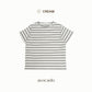 avocado - akita line tee เสื้อยืดลายทางผ้า Spandex นุ่มเด้ง ใส่สบาย I มีไซส์อก 40" และ 44"