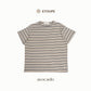 avocado - akita line tee เสื้อยืดลายทางผ้า Spandex นุ่มเด้ง ใส่สบาย I มีไซส์อก 40" และ 44"