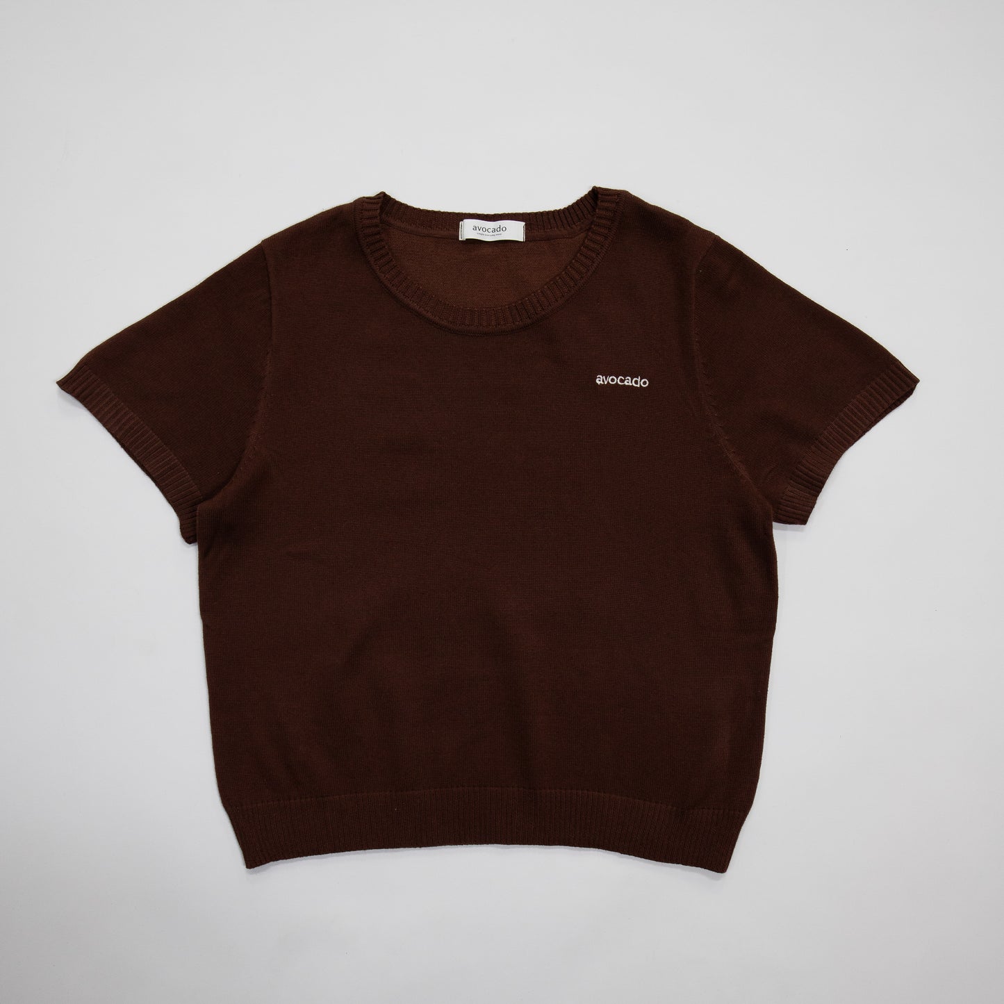 avocado - Naval Knit Tee เสื้อยืดแขนสั้นผ้าไหมพรม
