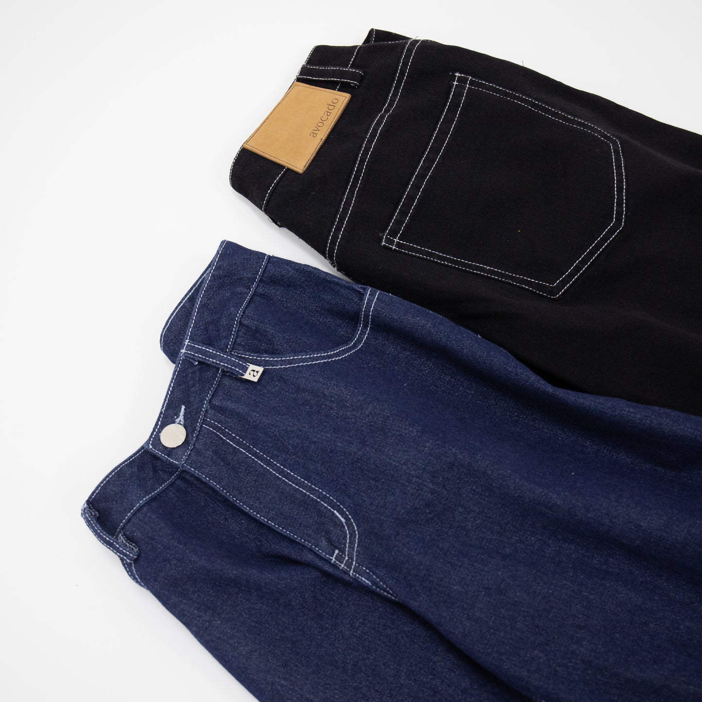 avocado - Athletics Jeans กางเกงยีนส์รุ่นใหม่ทรงกระบอกใหญ่
