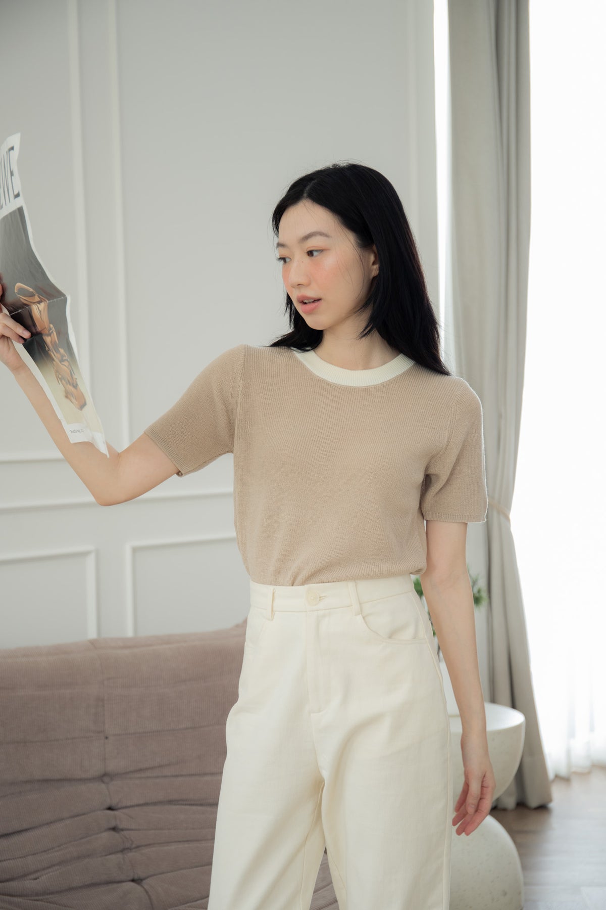 avocado - Madison Knit Tee  เสื้อยืดผ้าร่อง