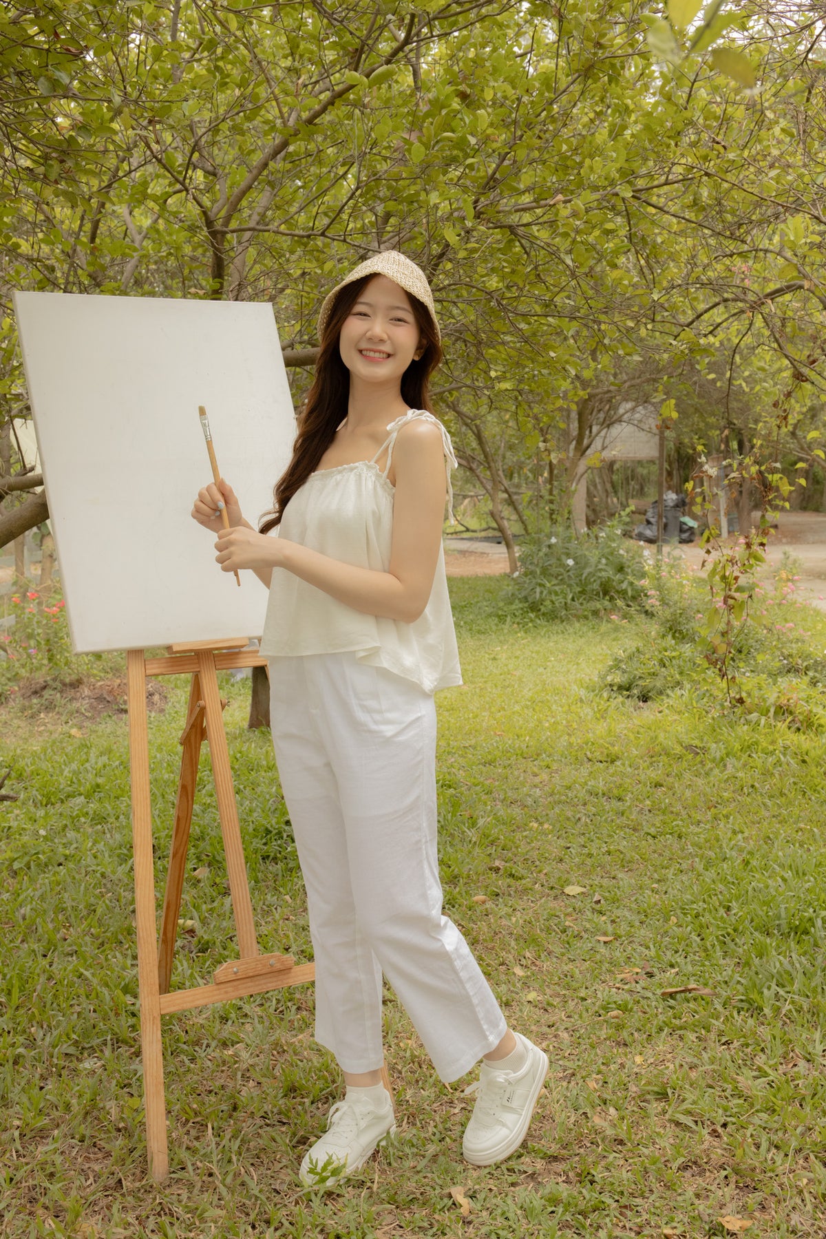 avocado - Linen Freesia Pants  กางเกงขายาวผ้าลินินคอตตอน