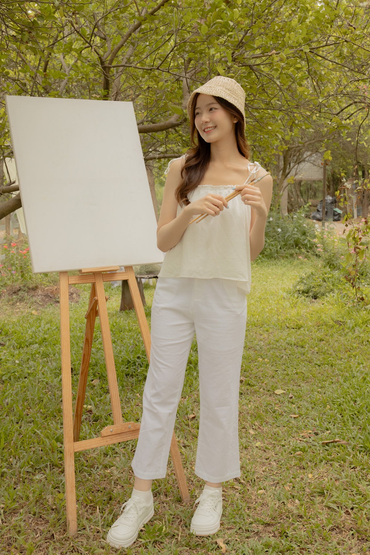 avocado - Linen Freesia Pants  กางเกงขายาวผ้าลินินคอตตอน