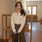 avocado - Margarine Cream Shirt  เสื้อเชิ้ตแขนยาวผ้า cotton100%