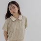 avocado - Hershey Polo Crop เสื้อโปโลทรงครอปผ้า waffle