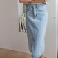 avocado - Miami Midi Skirt กระโปรงยาว ยีนส์แท้ 100%
