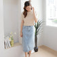 avocado - Miami Midi Skirt กระโปรงยาว ยีนส์แท้ 100%