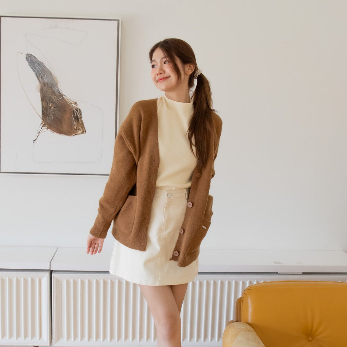 avocado - Mackie Loose Cardigan คาร์ดิแกนทรง Oversize ผ้านุ่มฟู