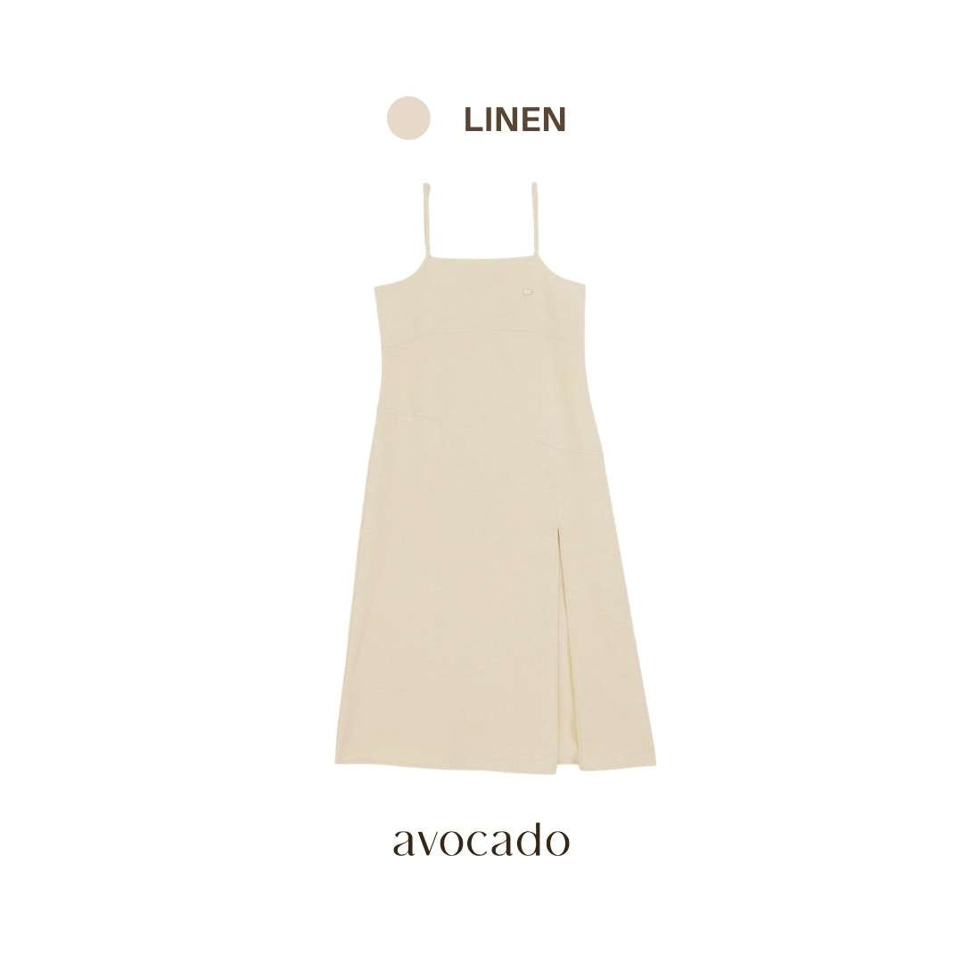 avocado - Ceram Dress เดรสผ้าลินินผสม ใส่สบาย ระบายอากาศได้ดี