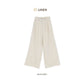 avocado - Humble Trousers กางเกงขายาวเนื้อผ้าลินินผสม ทรงกระบอกตรง