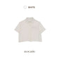 avocado - Clayey Shirt เสื้อเชิ้ตแขนสั้นลินินผสม ทรงหลวม ใส่สบาย