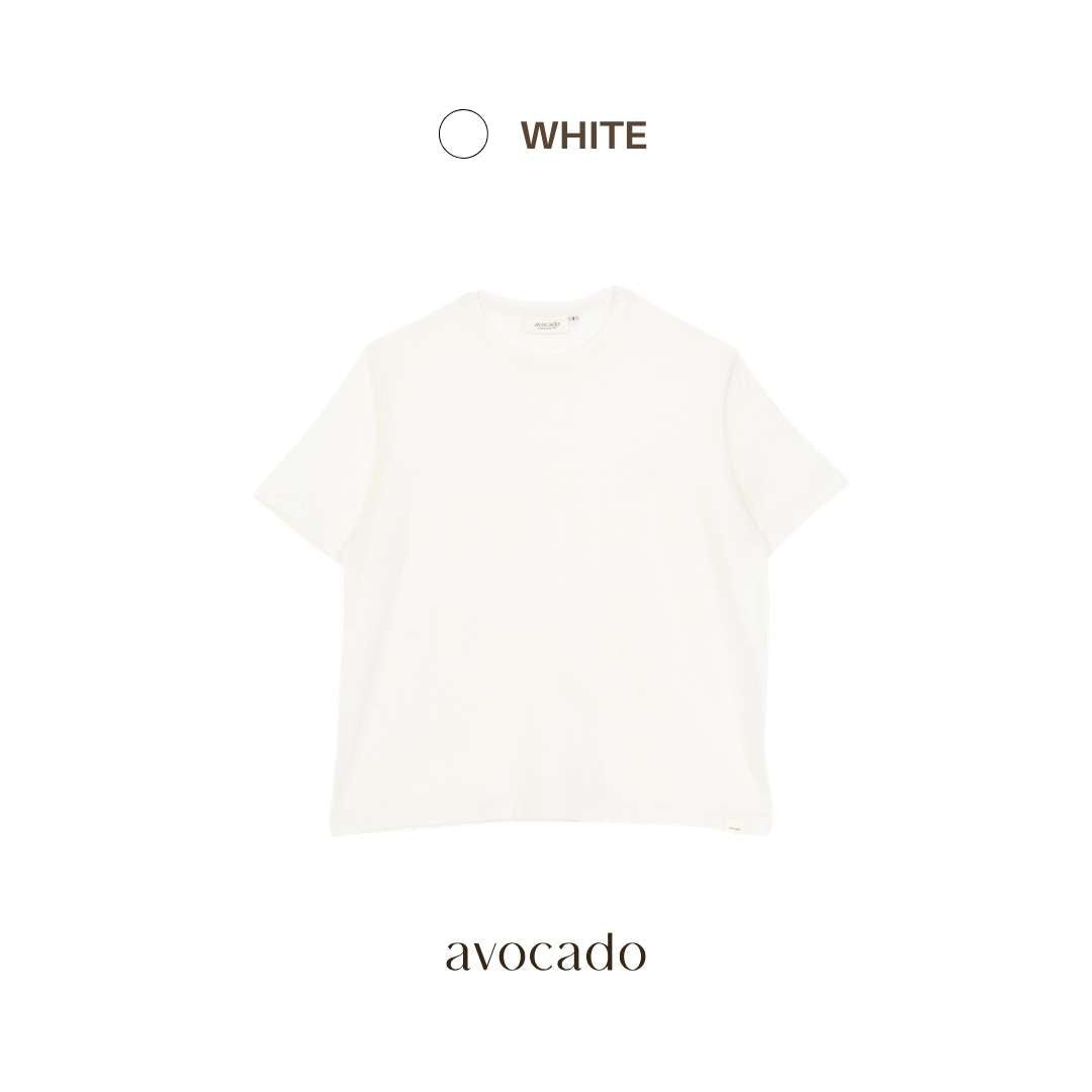 avocado - Waven Tee เสื้อยืดสีพื้น Oversize เนื้อผ้า Lyocell ผสม Linen I มี 2 ไซส์
