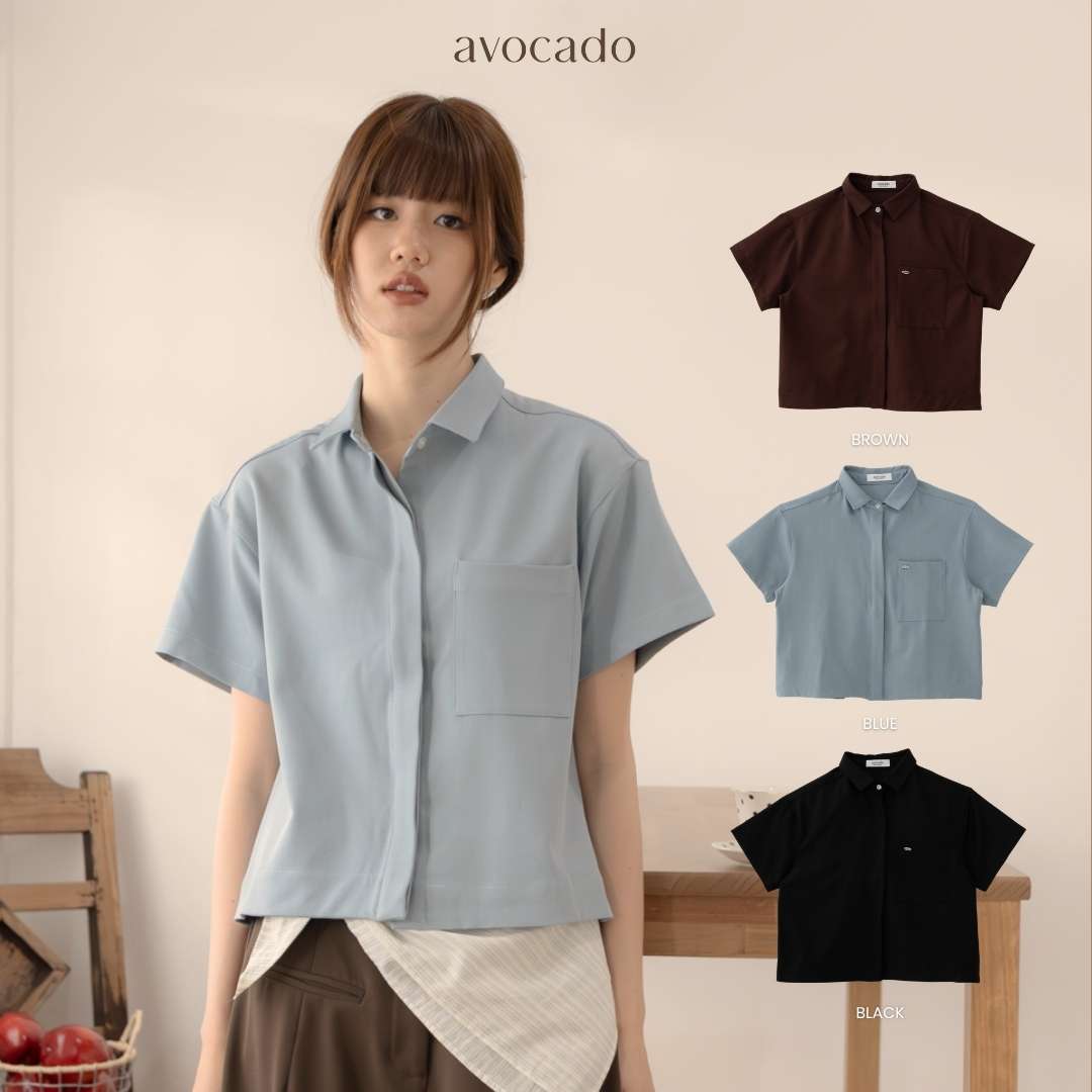 avocado - Berlin Crop Shirt เสื้อเชิ้ตครอป