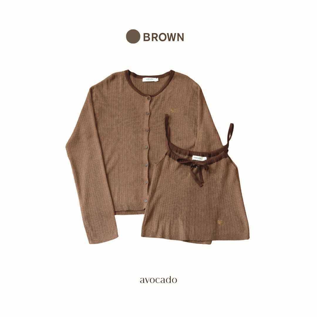 avocado - Rib-bie Knit Set ชุดเซทเนื้อผ้าไหมพรม ผ้านุ่ม I ได้ 2 ชิ้น