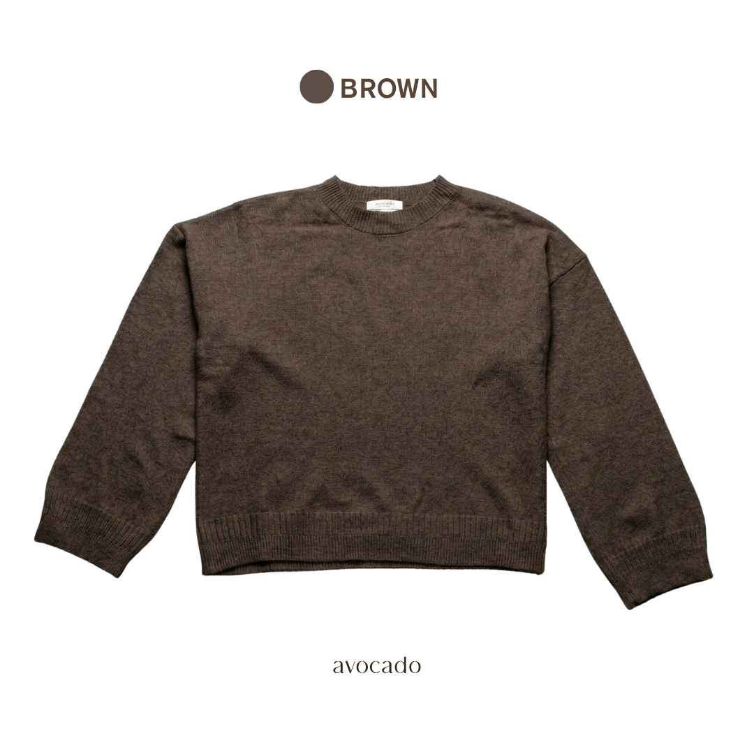 avocado - milo malt sweater เสื้อสเวตเตอร์ไหมพรม แขนยาวผ้านุ่น