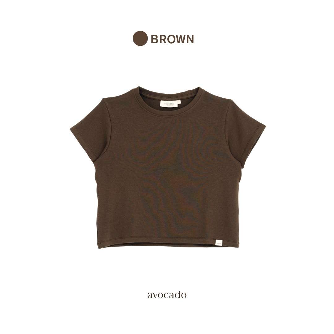 avocado - Lumio Tee เสื้อยืดเนื้อผ้าธรรมชาติ ทรงพอดีตัว เนื้อผ้านุ่ม เด้ง