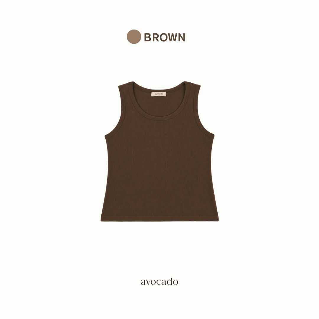 avocado - Cara Tank Tops เสื้อกล้ามทรงตัวยาว คอยู ผ้านุ่ม ลื่น ใส่สบาย