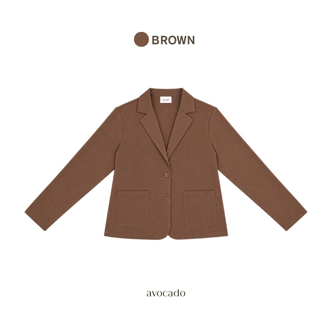 avocado - Barry blazer เสื้อเบลเซอร์โอเวอร์ไซส์ ทรงยาว เนื้อผ้าเย็น ยับยาก