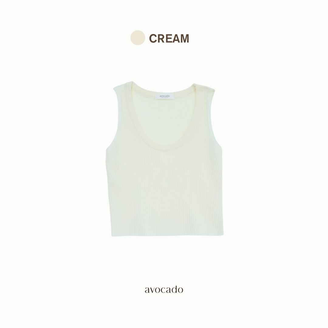 avocado - Dango tank tops เสื้อกล้ามผ้าร่อง เนื้อผ้าไหมพรม