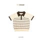 avocado - Ease-ful Polo Top เสื้อโปโลลายทางคอปกทูโทน เบสิค แมตช์ง่าย