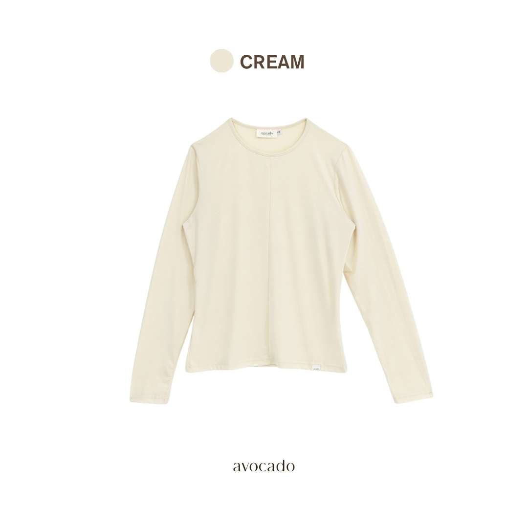 avocado - Silvi Top เสื้อแขนยาวเนื้อผ้าเบา ๆ โปร่ง ๆ