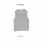 avocado - Haven Polo Tops เสื้อโปโลผ้าโครเชต์แขนกุด นุ่มฟู