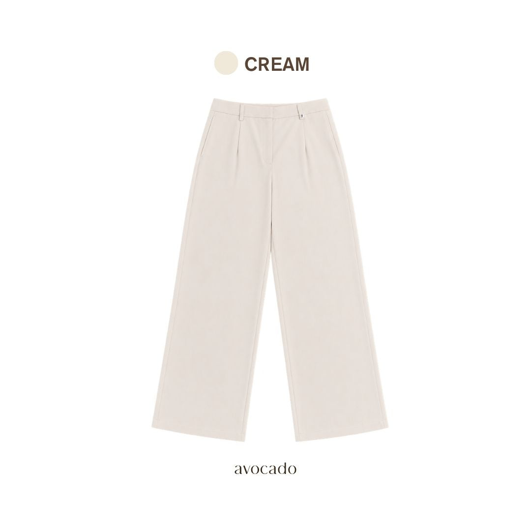 avocado - Caela trousers กางเกงทรงกระบอกกลาง ใส่ง่าน เนื้อผ้าเย็นสบาย I มีไซส์ S-XL