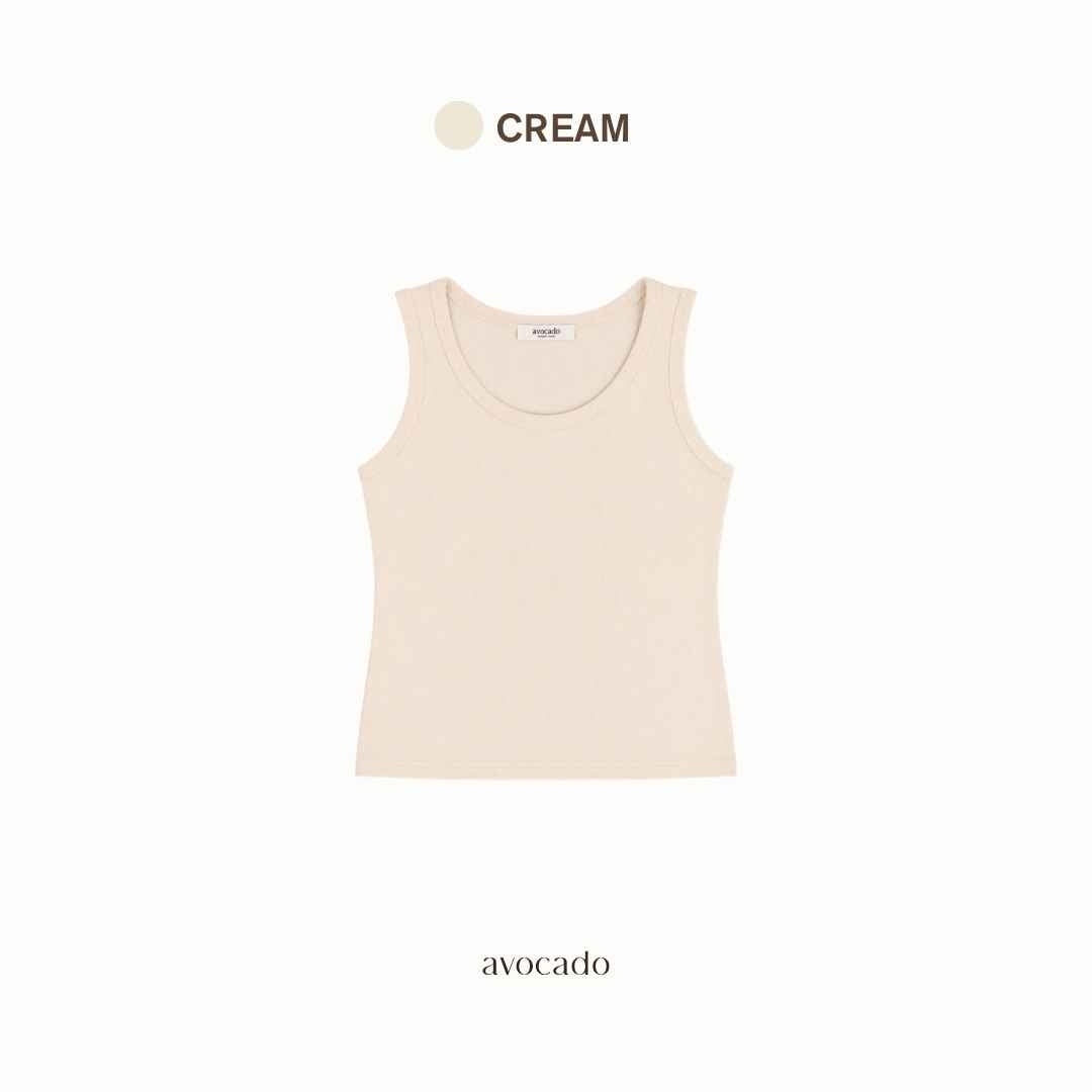 avocado - Cara Tank Tops เสื้อกล้ามทรงตัวยาว คอยู ผ้านุ่ม ลื่น ใส่สบาย