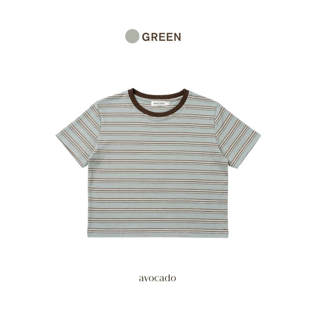 avocado - E-ros Line Top เสื้อยืดลายทาง ผ้าใส่สบาย ระบายอากาศได้ดี I มี 2 ไซส์
