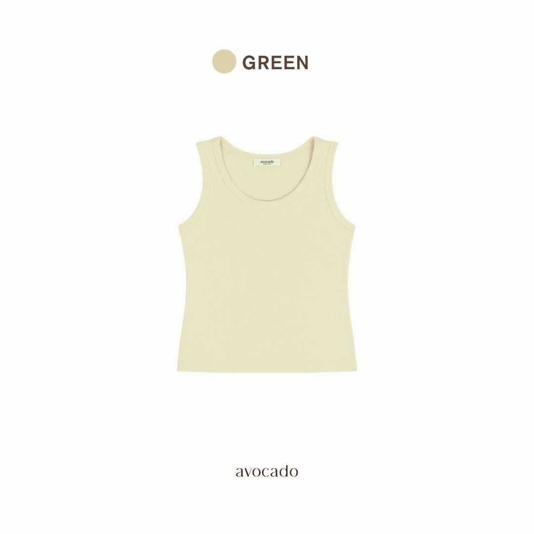 avocado - Cara Tank Tops เสื้อกล้ามทรงตัวยาว คอยู ผ้านุ่ม ลื่น ใส่สบาย