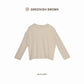avocado - Megan long sleeve tops เสื้อแขนยาวทรงโอเวอร์ไซส์สีพื้น เนื้อผ้าบางเบา