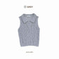avocado - Haven Polo Tops เสื้อโปโลผ้าโครเชต์แขนกุด นุ่มฟู