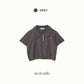 avocado - Twinny Knit Polo เสื้อโปโลทรงครอป เนื้อผ้าไหมพรม ดีเทลขอบทูโทน