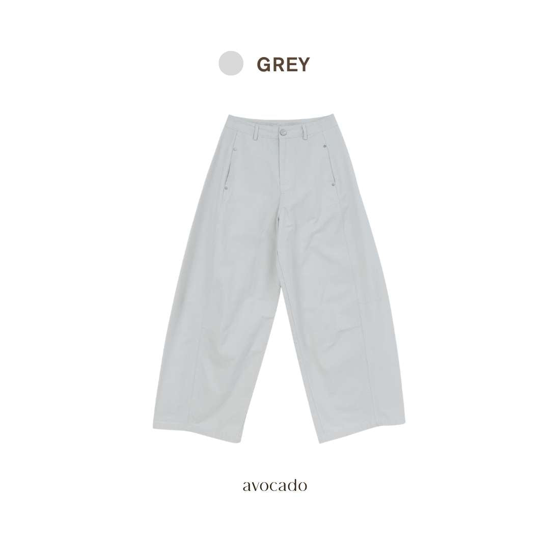 avocado - Scenary Trousers กางเกงขายาวทรงบาเรล เนื้อผ้า Cotton 100%