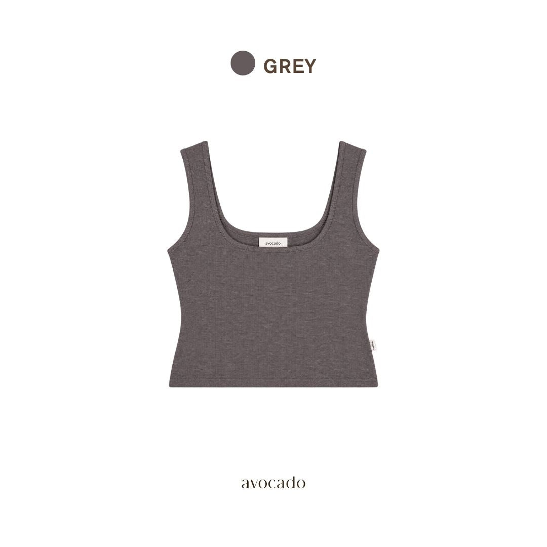 avocado - Nuna knit tank เสื้อกล้ามเนื้อผ้าไหมพรม ผ้านุ่ม ดีไซน์เว้าเอว