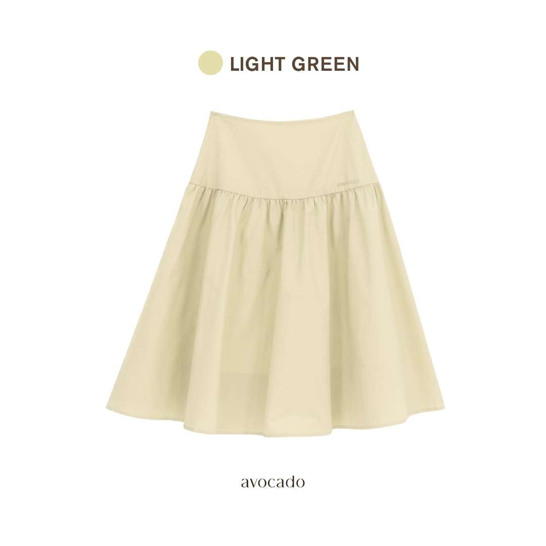 avocado - Lucia Skirt กระโปรงเอวสูง เนื้อผ้าธรรมชาติ I Size S-XL