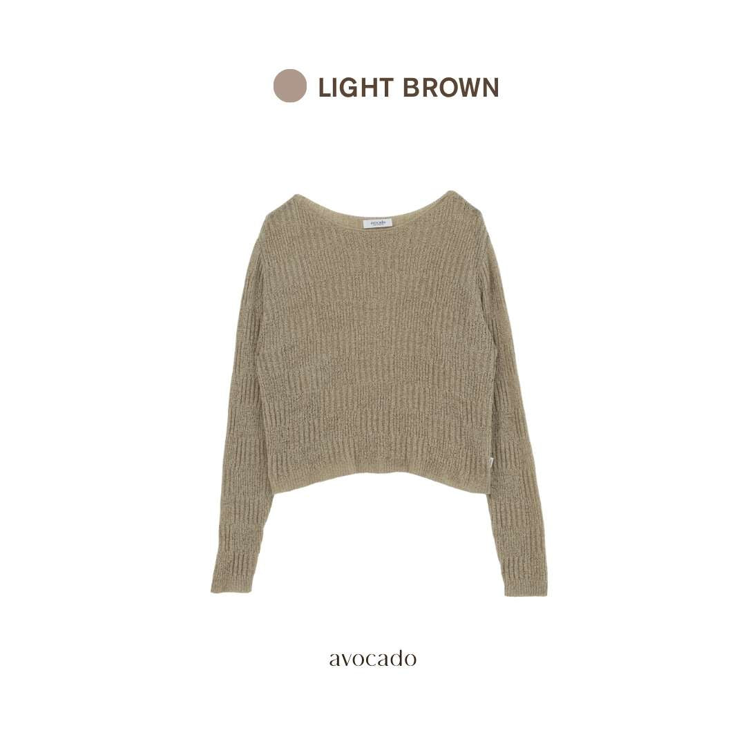 avocado - Natural Crochet Tops เสื้อทรง Oversize ถักโครเชต์ เนื้อผ้าโปร่ง บางเบา