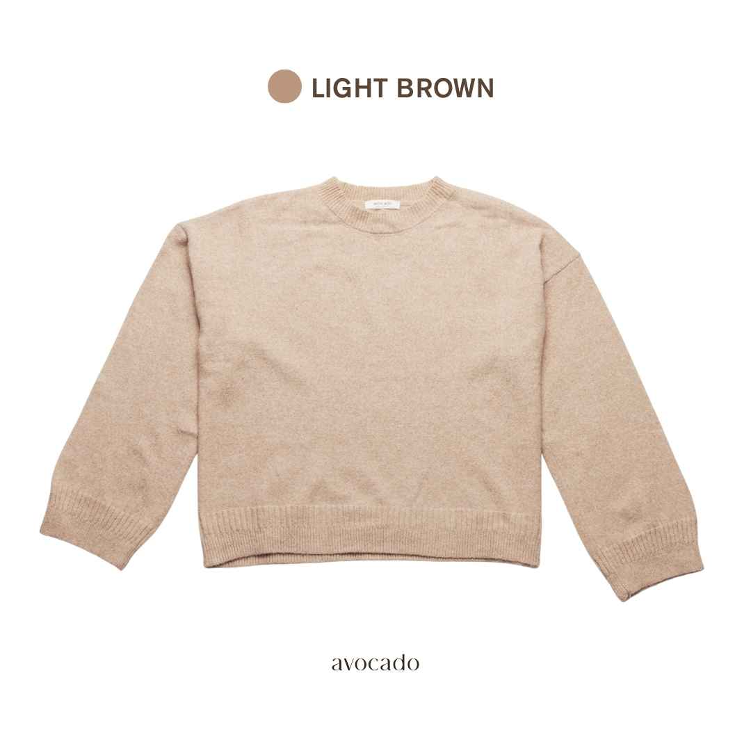 avocado - milo malt sweater เสื้อสเวตเตอร์ไหมพรม แขนยาวผ้านุ่น